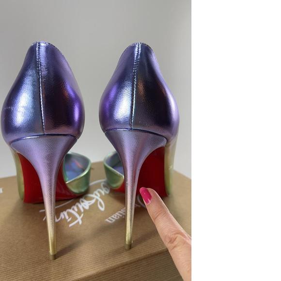 100mm Purple Ombre Licorne AB Unicorn Iriza Gradient Pumps E584 - Picture 4 of 11